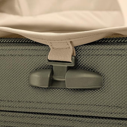 Briggs & Riley 21" Global Carry On Expandable Spinner - Luggage for International Travel, Suitcases with Wheels, Softside Rolling Bag for Men & Women, Self-Repairing Zipper- Baseline Collection, Olive