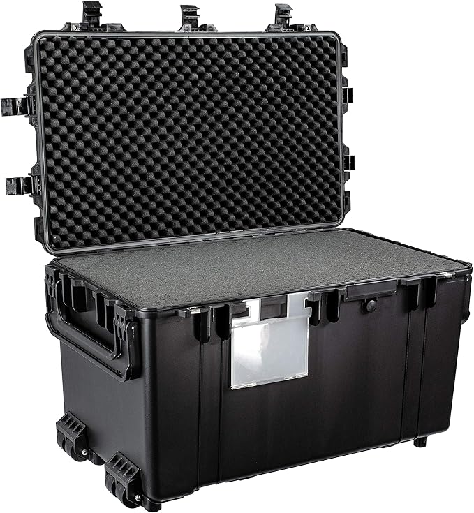 Eylar XXXL 32" Transport Roller Gear, Camera, Tools, Equipment Hard Case Waterproof w/Foam (Black)