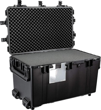 Eylar XXXL 32" Transport Roller Gear, Camera, Tools, Equipment Hard Case Waterproof w/Foam (Black)