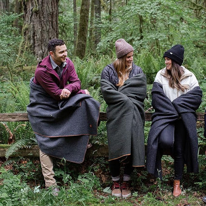 Arcturus Military Wool Blanket - Warm, Thick, Washable - Great for Outdoors, Camping, Stadium Blanket, Picnics, Travel - Car & Bushcraft Survival Kits