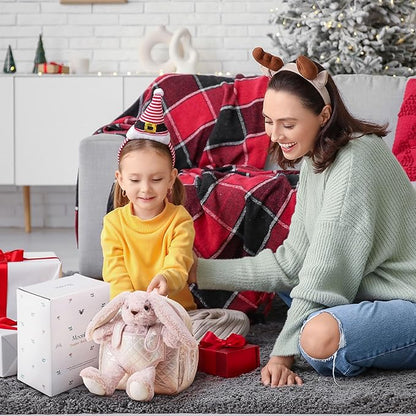 Moonkie Hug & Go™ Bunny Toddler Backpack – Soft Plush Bag with Detachable Toy for Girls Aged 2–4 | Perfect for Daycare | Travel & Birthday Gifts