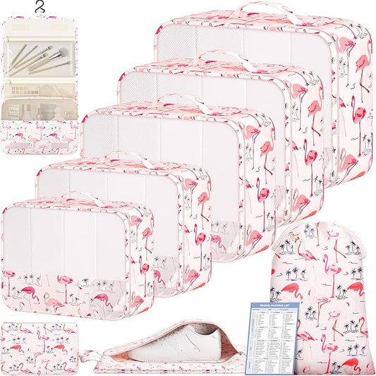 BAGAIL 9 Set Packing Cubes Luggage Packing Organizers for Travel Accessories