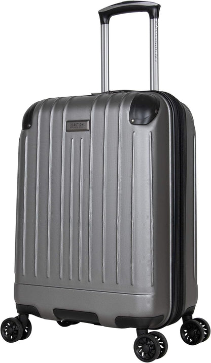 Kenneth Cole Reaction Flying Axis 20" Hardside Expandable 8-Wheel Spinner Carry-On Suitcase, Silver