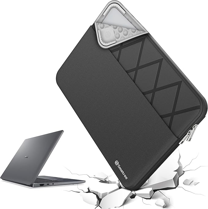 Smatree Laptop Sleeve for 13.3 inch Dell Pro 13 Premium PA13250,Case with Pocket,YKK Zipper,Patented Shockproof Design(E403)