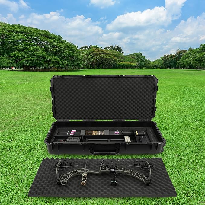 SKB Hard Protective Storage Case, Foam, Wheels for Equipment, iSeries 47" x 19" x 8", Dark Gray
