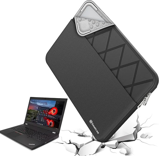 Smatree 14 inch Laptop Sleeve for Lenovo ThinkBook Plus Gen 5 Hybrid Laptop Bag with Accessory Pocket, YKK Zipper, Patented Shockproof Design (E429)