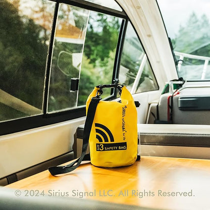 Sirius Signal SB-3L Boating Safety and Emergency SOS Dry Bag Kit for Kayaks, Boats, and Paddle Craft - USCG Approved