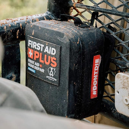 Uncharted Supply Co. First Aid Plus – Waterproof First Aid & Survival Kit with Rip-Away MOLLE Backer – Packed with Medical Supplies & Tools for Trucks, Boats, ATVs, and Outdoor Emergencies