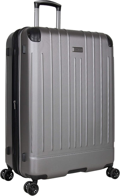 Kenneth Cole Reaction Flying Axis 28" Hardside Expandable 8-Wheel Spinner Check-Size Luggage, Silver