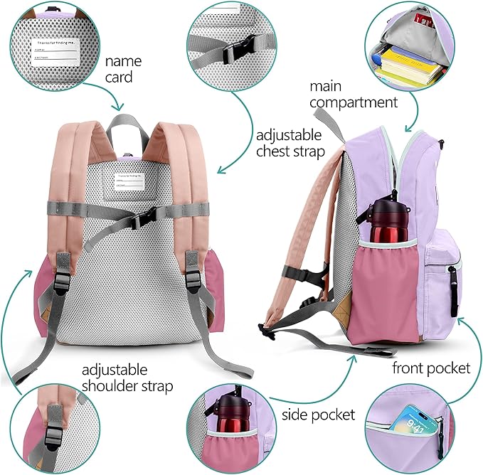 Preschool Toddler Backpack For Boys Girls, School Mini & Travel, Small Kids Child Backpacks, Kindergarten Elementary bag, 11.6" H