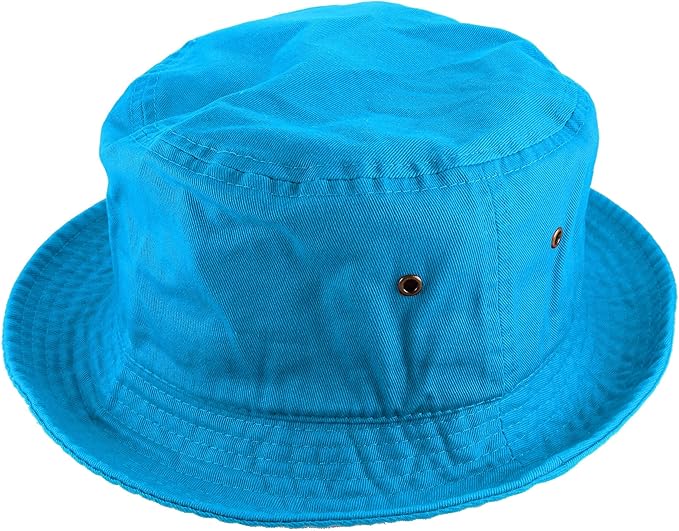 Gelante Solid Color 100% Cotton Bucket Hat for Women and Men Packable Travel Summer Beach Hat