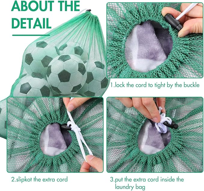 Berlune 30 Pack Large Mesh Laundry Bags, 24 x 36 Inch Bulk Wash Set with Drawstring for Commercial Use, Dorms, Vacation Rentals, Laundromats, Apartments & Facilities(Green)