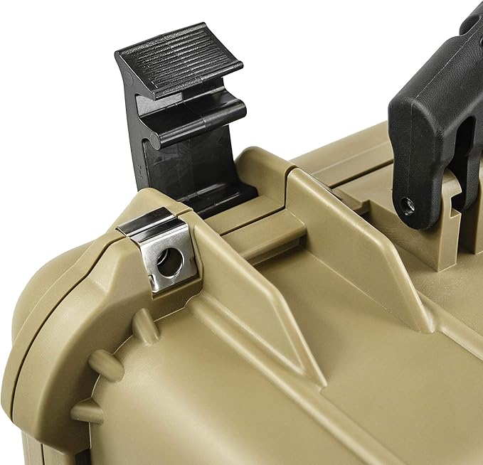 Eylar 20 Inch Large Protective Camera Hard Case Water and Shock Proof With Foam Tan