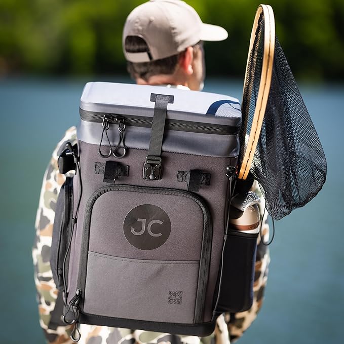 Convertible Cooler Backpack with Dry Storage by JustinCASE | Waterproof Travel Cooler Bag for Drinks, Clothes & Trips