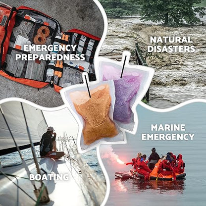 OTS Osmo Combo Pack (1 Seal & 1 Waterdrop) – Portable Survival Gear Water Filtration System, Forward Osmosis Desalination Kit for Backpacking, Hiking, Camping, and Emergency Preparedness