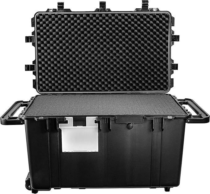 Eylar XXXL 32" Transport Roller Gear, Camera, Tools, Equipment Hard Case Waterproof w/Foam (Black)