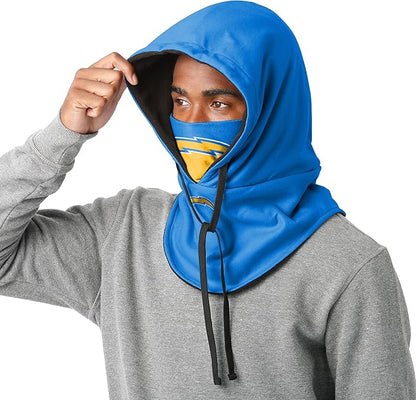 NFL Team Logo Team Color Drawstring Winter Cap Hooded Gaiter Balaclava Face Cover