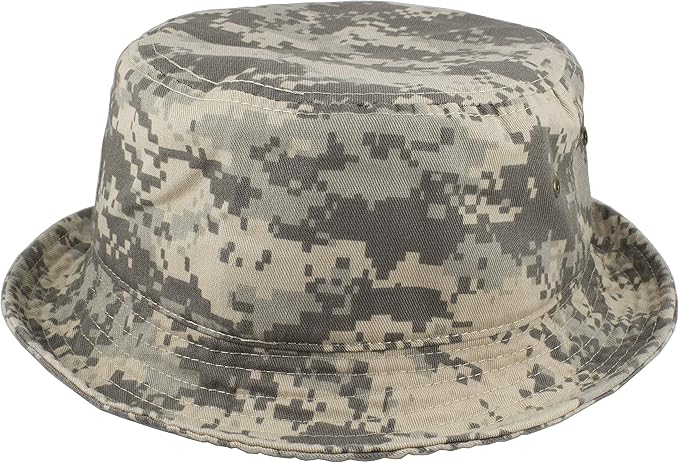 Gelante Solid Color 100% Cotton Bucket Hat for Women and Men Packable Travel Summer Beach Hat