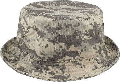 Gelante Solid Color 100% Cotton Bucket Hat for Women and Men Packable Travel Summer Beach Hat