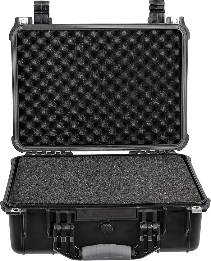 Eylar Standard 16" Gear, Equipment, Hard Camera Case Waterproof with Foam TSA Standards