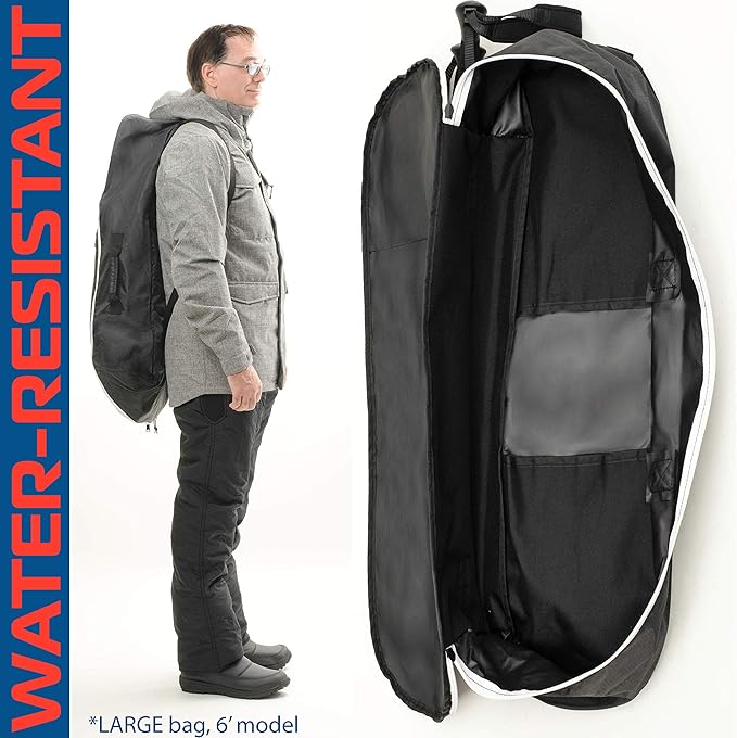 Athletico Snowshoe Bag - Snow Shoe Backpack For Carrying, Packing, and Storing Snowshoes