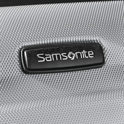 Samsonite Omni PC Hardside Expandable Luggage with Spinner Wheels, Silver, Checked-Large 28-Inch