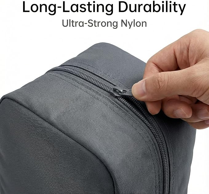 Compression Packing Cubes for Travel, 6-Piece Set (L/M/S), Double-Zip Luggage Organizers with Mesh Panels, Space-Saving Clothes Storage Bags for Suitcase & Carry-On (6 Pack, Charcoal Gray)