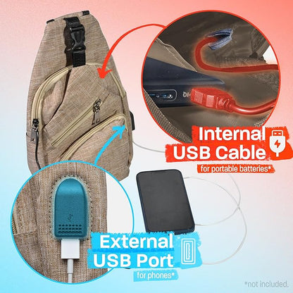 Nupouch Anti-Theft Daypack: Anti Theft Crossbody Bag, Lightweight for Travel, Hiking, or Everyday Pickpocket Protection