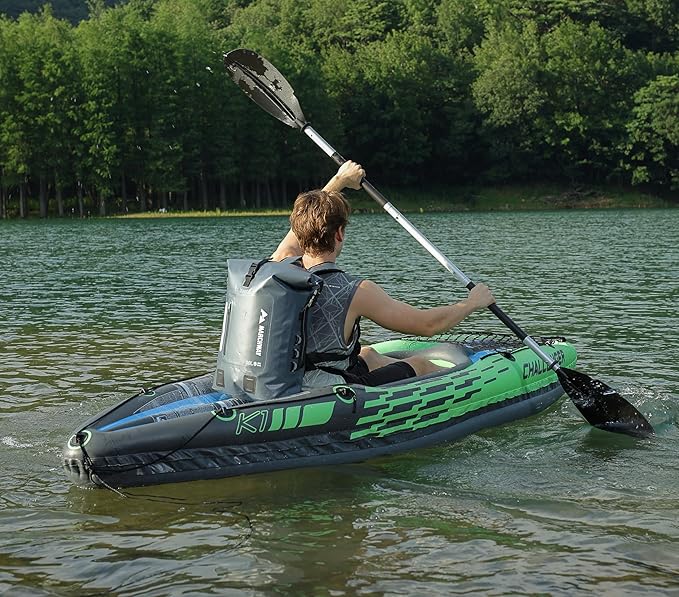 MARCHWAY Roll Top Waterproof Backpack, Floating Dry Bag 20L/30L/45L with Ergonomic Rectangular Base, Cushioned Back, Hip Strap for Hiking Camping Kayaking Travel (Grey, 45L)