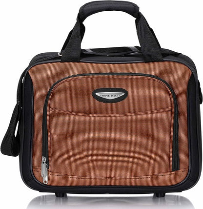 Travel Select Amsterdam Softside Expandable Luggage with Rolling Wheels, Orange, 4-Piece Set (15/21/25/29)