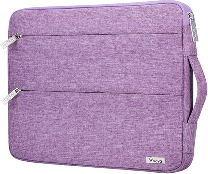 Voova 15.6 16 Inch Laptop Sleeve Case Compatible with MacBook Pro 16 M1/M2/M3/M4 Max 2019-2025, 15.6-16” Hp Lenovo Acer Asus, Waterproof Slim Computer Bag Cover with Handle, Lavender