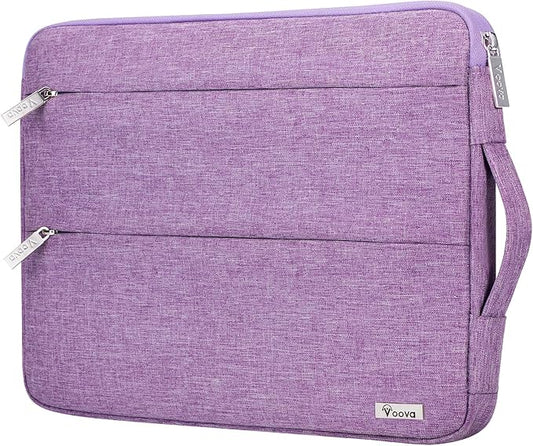 Voova 14 15 Inch Laptop Sleeve Case, Waterproof Computer Bag Cover Compatible with MacBook Air 15 M2/M3/M4 2022-2025, MacBook Pro 15, Hp chromebook 14, 14-15” Dell Lenovo Acer Asus, Lavender