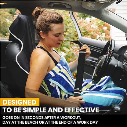 Gorla Gear Black Premium Universal Fit Waterproof Stain Resistant Car Seat Cover Neoprene Non-Slip Bucket Seat Dog Sweat Proof Protector Save Your Leather Cloth Seats Van Truck SUV Auto Sedan
