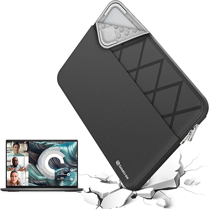 Smatree Laptop Sleeve for 14.5 inch DELL XPS 14, Case with Accessory Pocket, YKK Zipper, Patented Shockproof Design (E465)