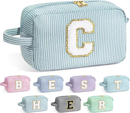 YOOLIFE Gifts for Mom - Birthday Gifts for Mom, Mother In Law Gifts, Mama Gift Idea, Personalized Gifts for Women, Initial Makeup Bag for Women C