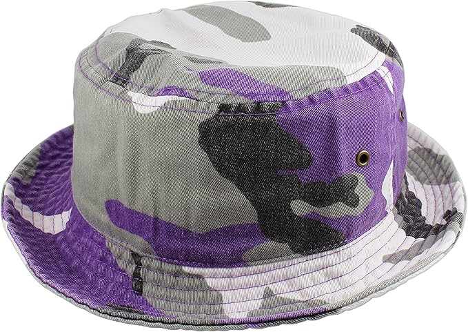 Gelante Solid Color 100% Cotton Bucket Hat for Women and Men Packable Travel Summer Beach Hat