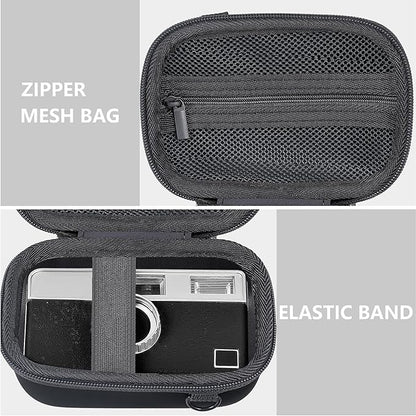 Leayjeen Digital Camera Case Compatible with KODAK EKTAR H35 Half Frame Film Camera and 35mm Kodak Ultramax 400 Color Print Film, Designed with EVA Hard Shell (Case Only) Black