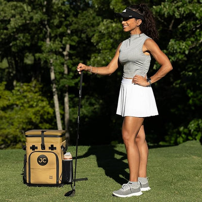 Convertible Cooler Backpack with Dry Storage by JustinCASE | Waterproof Travel Cooler Bag for Drinks, Clothes & Trips