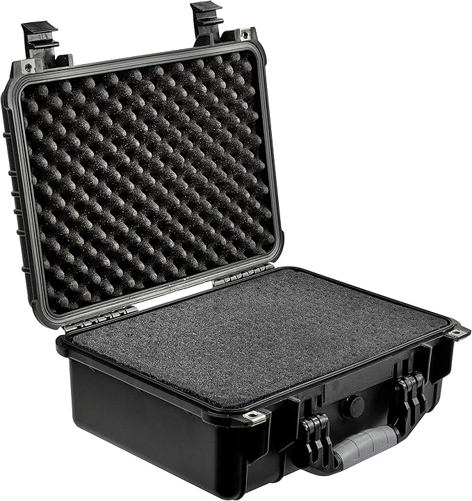Eylar Standard 16" Gear, Equipment, Hard Camera Case Waterproof with Foam TSA Standards
