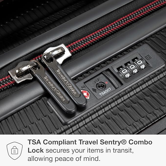 Traveler's Choice Maxporter II 30" Hardside Spinner Trunk Luggage, TSA Lock, Black