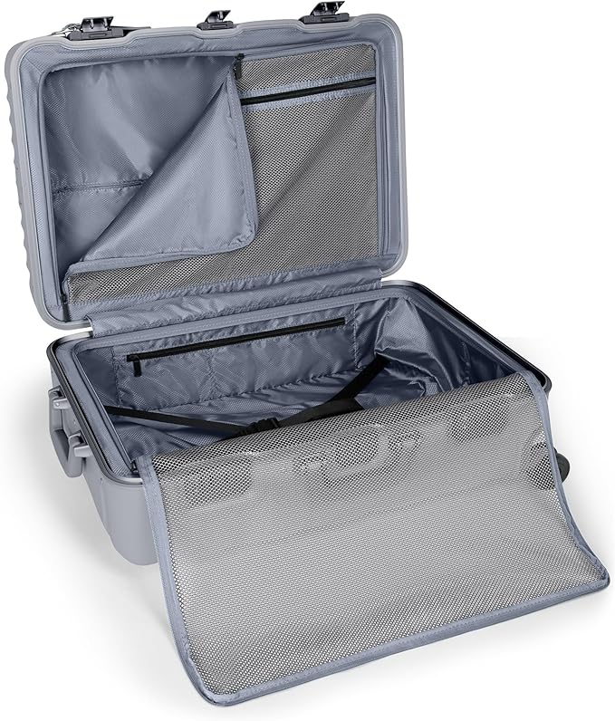 TUMI - 19 Degree Frame 4 Wheel Luggage - Lightweight and Highly Durable, Modern Design, Double-Lock Closure Hard Shell Men's and Women's Suitcase - 26" Short Trip Packing Case, Pearl Grey Texture