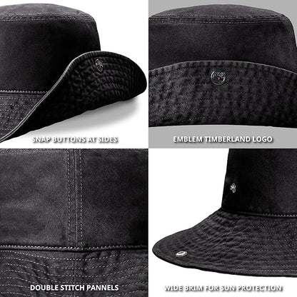Timberland Snap Up Sun Hats for Women, Packable Bucket Hat, Wide Brim UV Protection for Outdoor Activities