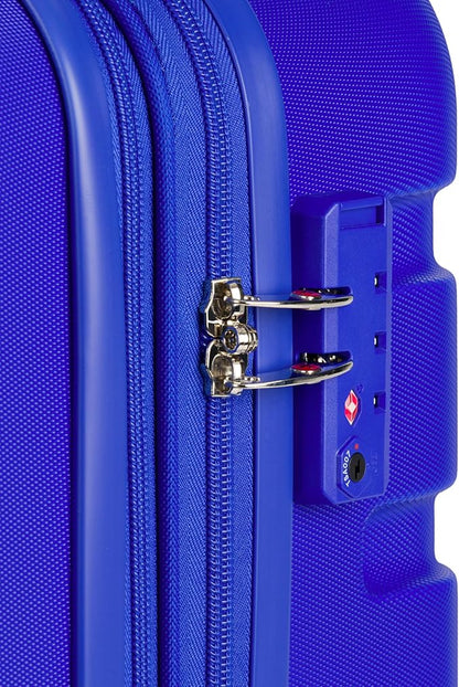 SwissGear 7366 Signature Hardside Expandable Luggage with Spinner Wheels, TSA Lock, Cup-Holder, Cobalt, Carry-On 19-Inch