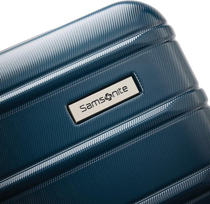 Samsonite Omni 2 International Carry-On Luggage with 360° Spinner Wheels - Scratch Resistant Hardshell - TSA, Airline-Approved - Expandable Polycarbonate Shell for Lightweight Travel - Nova Teal