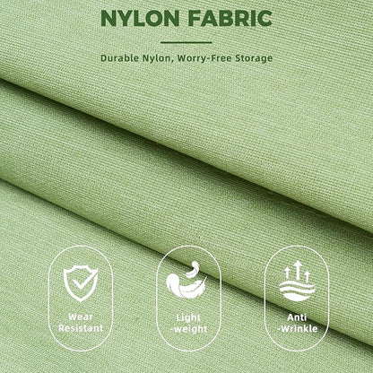 BAGAIL 6 Set Lightweight Compression Packing Cubes with Packing List, Anti-Tearing Expandable Organizer Bags for Travel, Matcha Green
