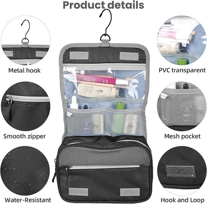 8 Set Expandable Compression Packing Cubes for Suitcases Travel Essentials Carry On Waterproof Storage Bag With Dry And Wet Separation Black