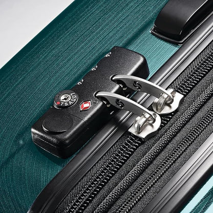 Samsonite Winfield 2 Hardside Expandable Luggage with Spinner Wheels, Checked-Large 28-Inch, Cactus Green