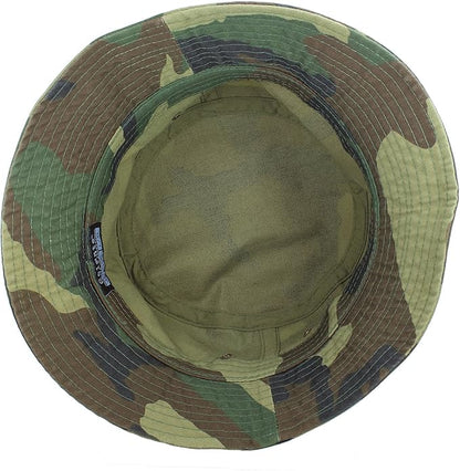 Gelante Solid Color 100% Cotton Bucket Hat for Women and Men Packable Travel Summer Beach Hat
