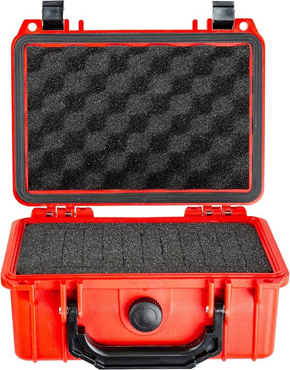 Eylar Protective Hard Case Water & Shock Proof w/Foam TSA Approved 8.12 inch 6.56 inch 3.56 inch (Red)