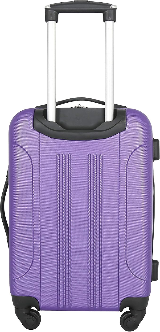 Travelers Club Chicago Hardside Expandable Spinner Luggage, Purple, 20" Carry-On